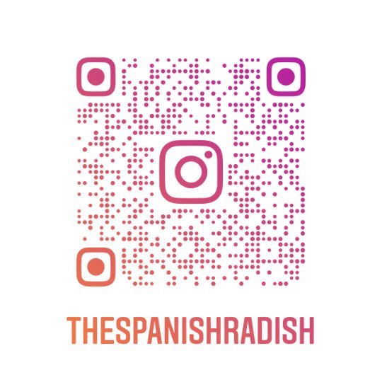 Spanish Radish Instagram QR code and metatag