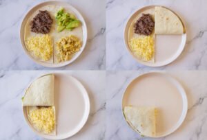 steps on how to make the perfect tortilla breakfast wrap