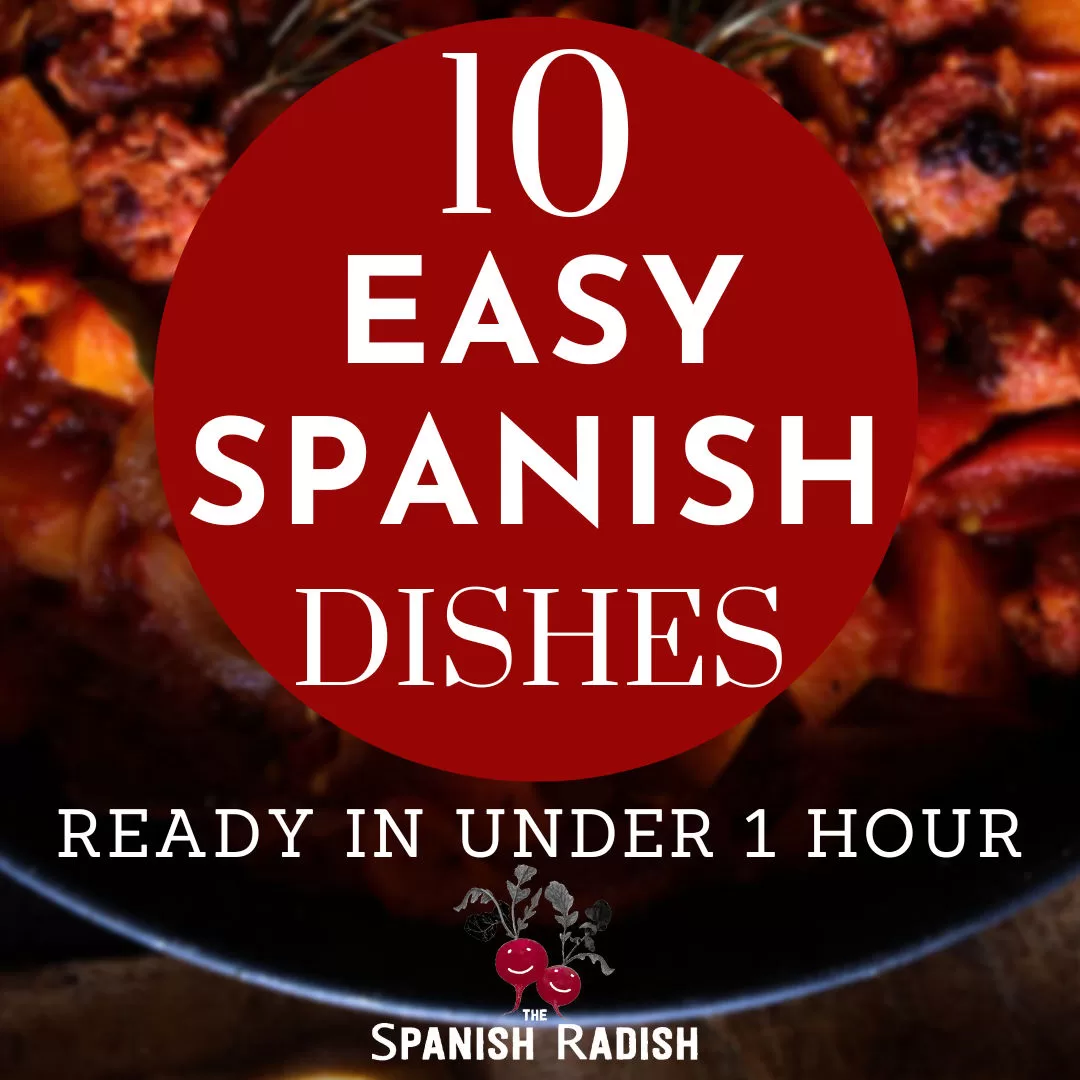 10 easy Spanish dishes infographic