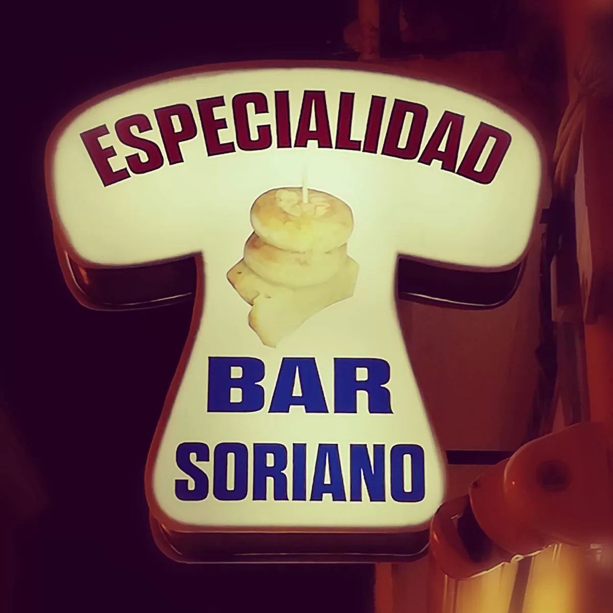 bar Soriano's famous mushroom sign