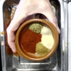 some spices in a small bowl