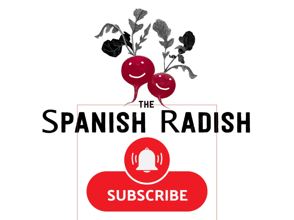 Spanish Radish Logo with subscribe